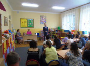 Spotkanie Wójta Gminy Gorzkowice z rodzicami dzieci z Przedszkola Samorządowego w Gorzkowicach