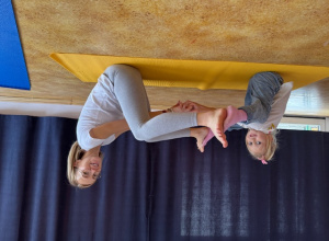 Zajęcia dodatkowe „ćwiczenia ruchowe -joga dla dzieci” w Przedszkolu Samorządowym w Gorzkowicach.