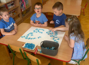 "Niebieskie igrzyska" w naszym przedszkolu