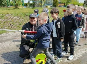 Spotkanie przedszkolaków ze strażakami z Ochotniczej Straży Pożarnej w Gorzkowicach